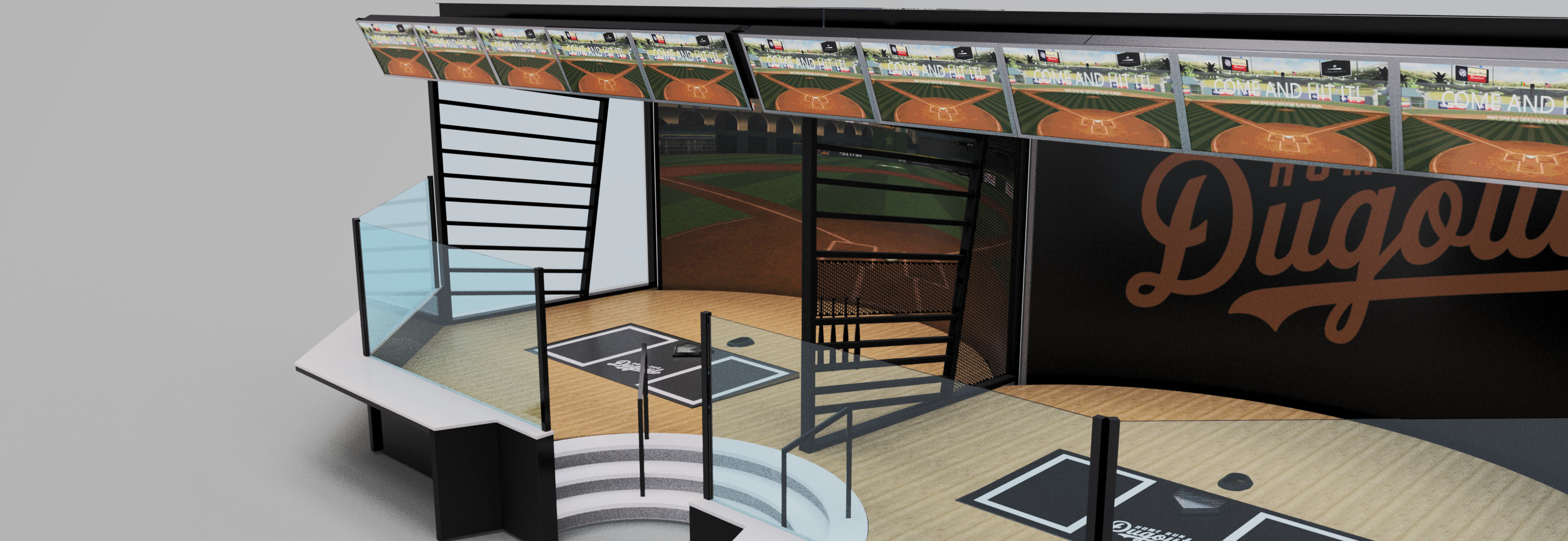 Home Run Dugout Batting Bay Interactive Map